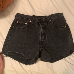 Levi 501 high waist shorts